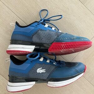 Lacoste Blue and Red Sneakers